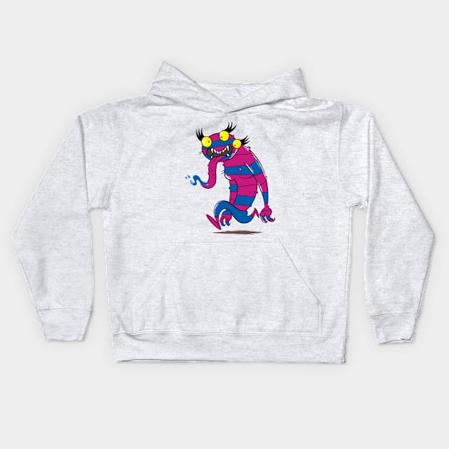 Drooler Kids Hoodie by Happy Monsters